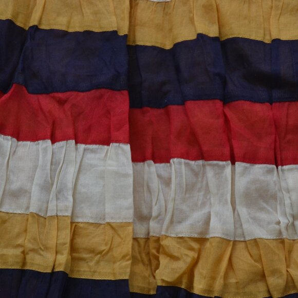 NWT Anthropologie Edme & Esyllte Button Front Striped Skirt 100% Cotton 4 - Picture 6 of 10